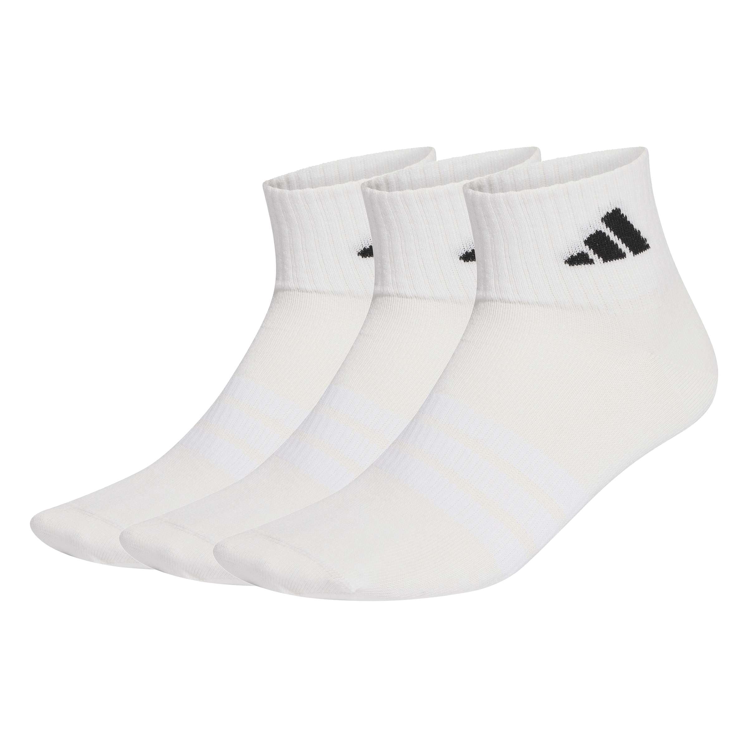 adidas üniseks - Yetişkin Thin&light Spor Giyim Ayak Bileği Çorap 3 Çift Paket Çorap