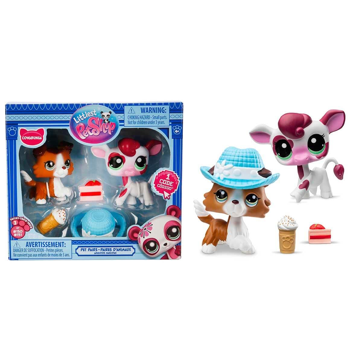 Littlest Pet Shop Minişler 2’li Figür Seti S3-151&150 Collie Köpek Ve İnek