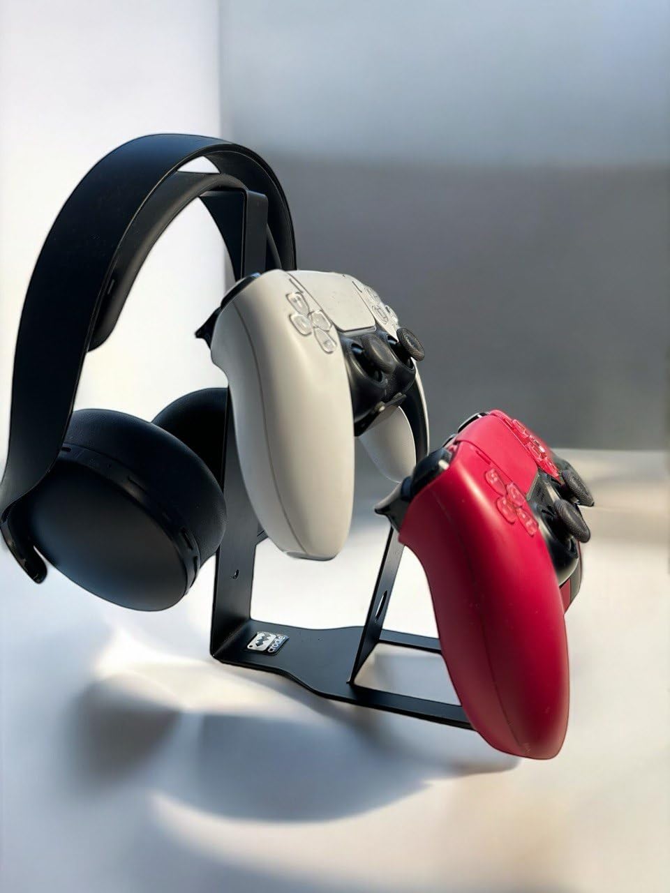 Duvara Monte Edilebilen Masaüstü Metal Siyah Gaming Ps4 Ps5 Xbox Joystick Controller Tutucu Ve Kulaklık Stand