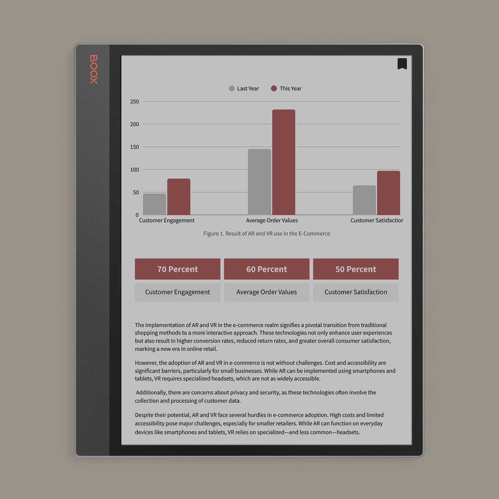 BOOX Tablet Tab X C 13.3 Renkli ePaper 6G 128G E Mürekkep Dizüstü