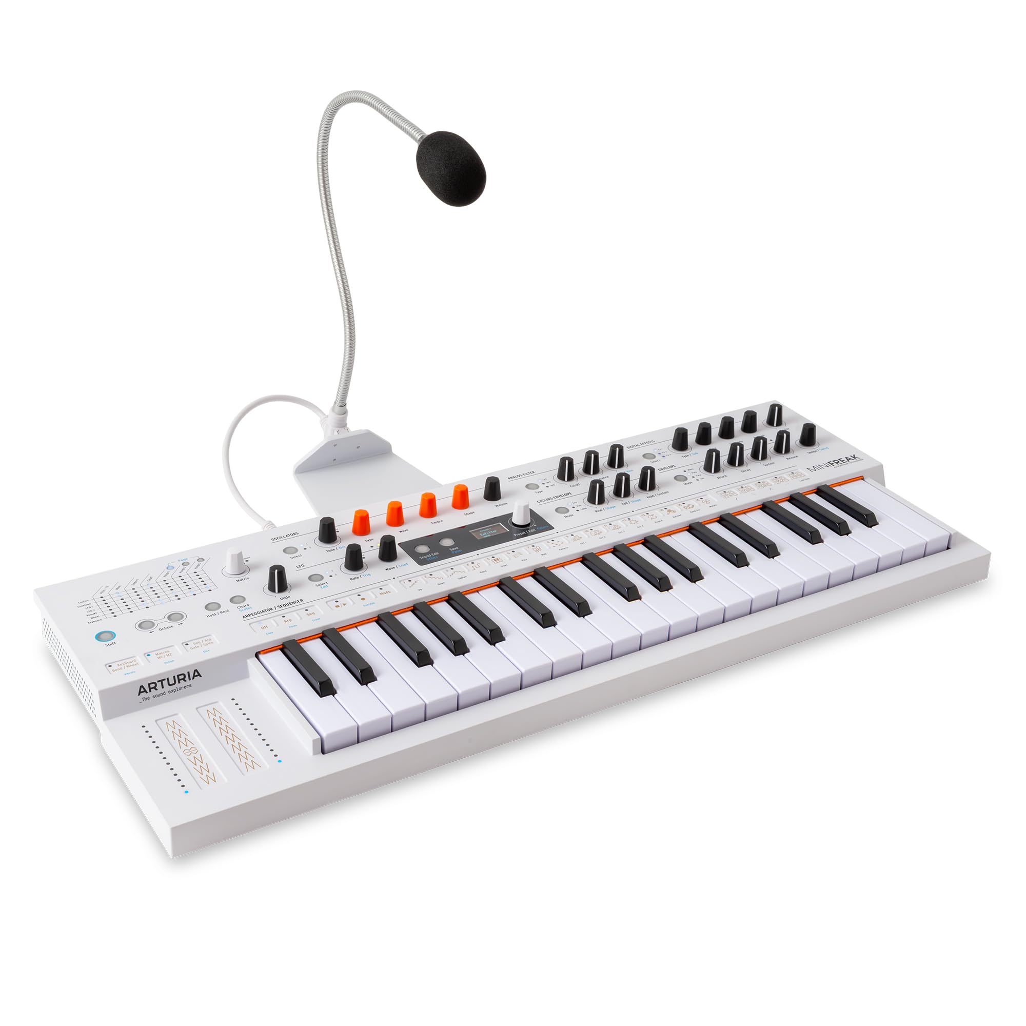 Arturia MiniFreak Vocoder - Vocoder özellikli, Mikrofonluı, Spontaneous algorithmic synthesizer