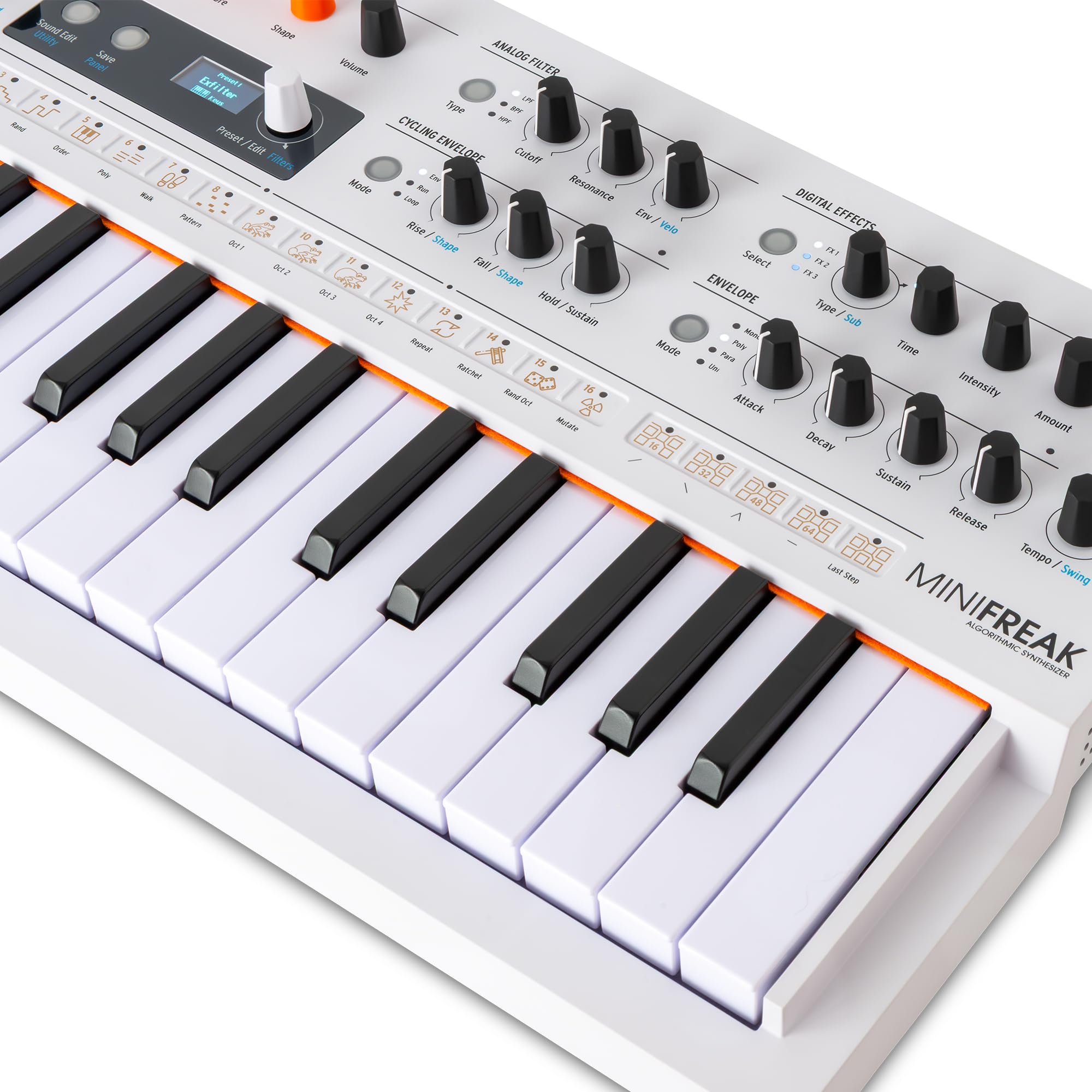 Arturia MiniFreak Vocoder - Vocoder özellikli, Mikrofonluı, Spontaneous algorithmic synthesizer