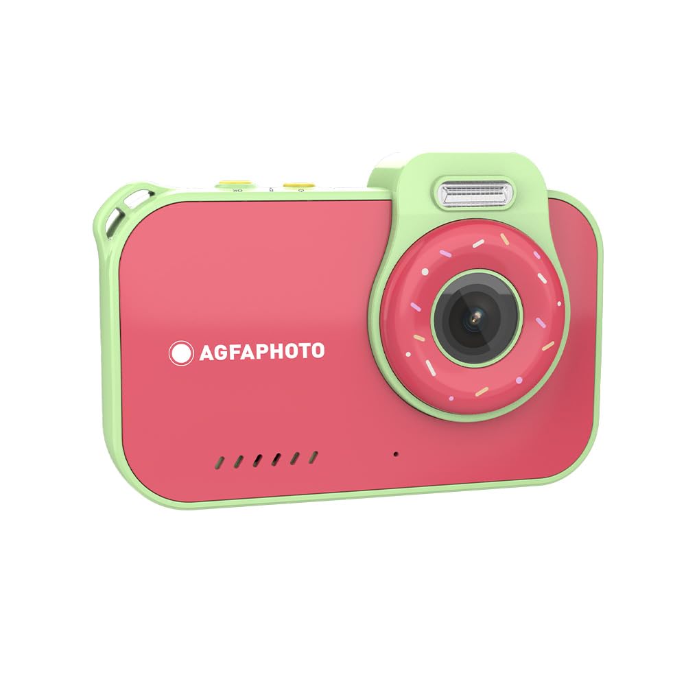 AgfaPhoto Realikids Cam Waterproof 2 Waterproof Dijital Fotoğraf Makinesi 12MP, 2.7K Video, Lityum Pil, CMOS Sensör, 3 inç LCD Ekran
