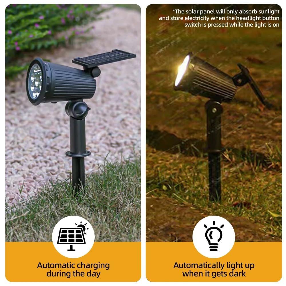 Coverzone 1 Adet Solar Enerjili RGB Renkli Işık Bahçe Işıklandırmak için Lamba Dış Mekan Işık Uygun Güneş Enerjili Aydınlatma Piknik Kamp Tatil için Bahçe, Veranda, Havuz Kenarı Aydınlatması SBRGB-1
