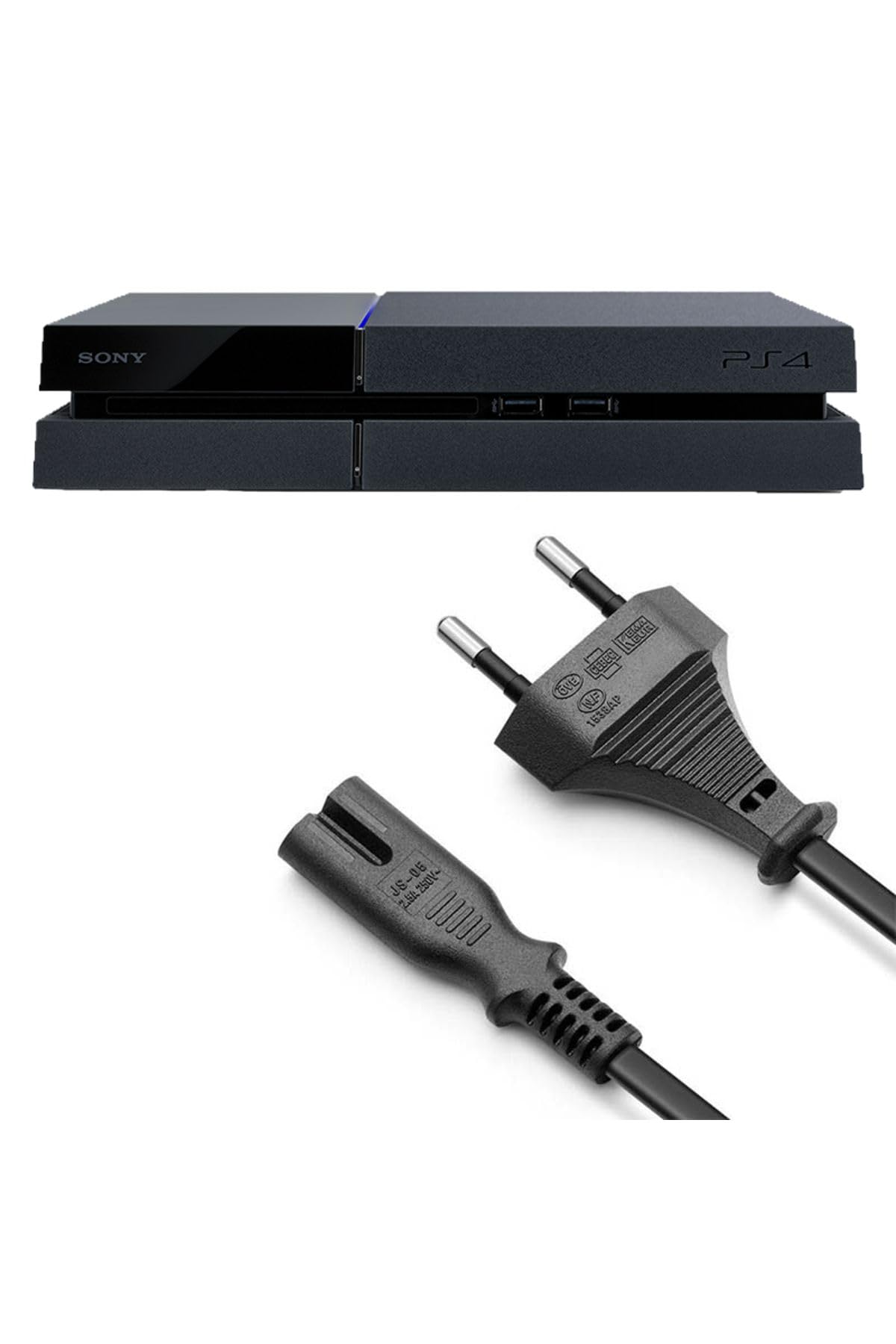 Ps4 Güç Kablosu 1.2m Playstation 4 Fat Kasa Uyumlu Ps4 Kablo Yedek Parça