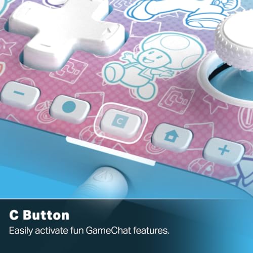 PowerA Advantage Switch 2 için Mushroom Kingdom Wired Pro Controller Kablolu Oyun Kolu