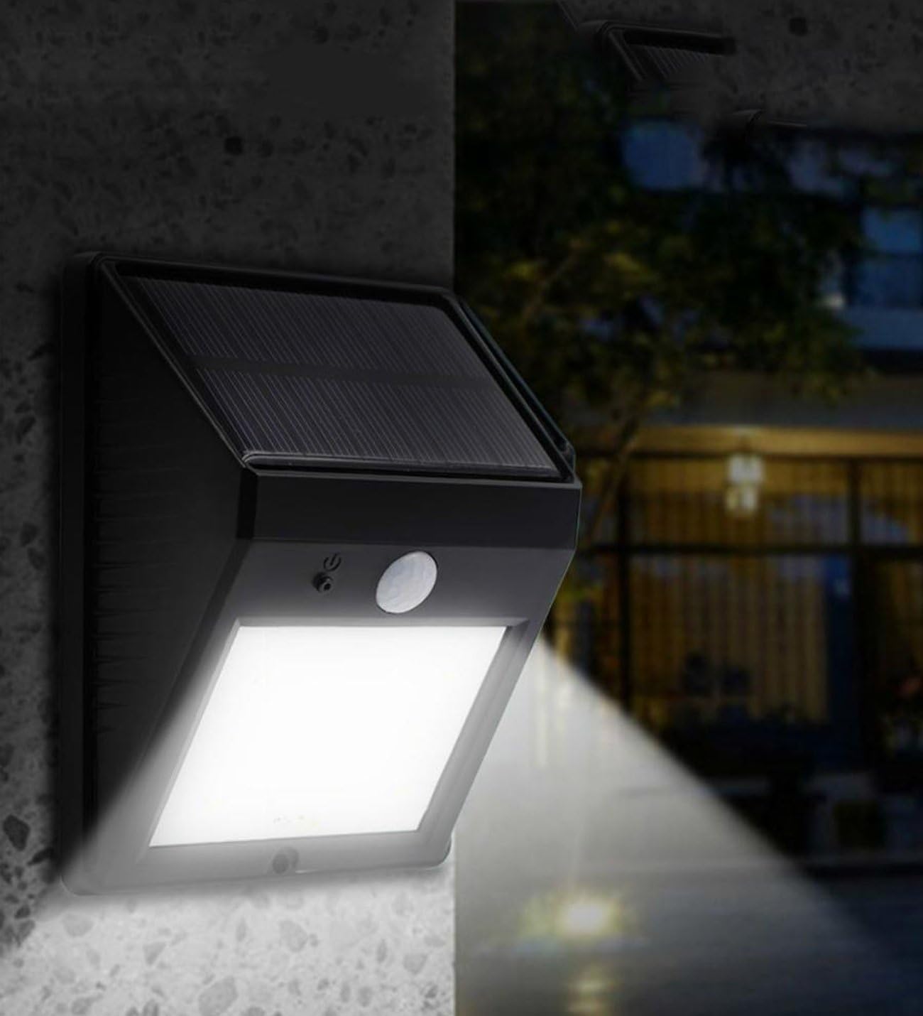 Coverzone Hareket Sensörlü Solar Enerjili Işık Bahçe Işıklandırmak için Lamba Dış Mekan için Uygun Güneş Enerjili Aydınlatma Piknik Kamp Tatil için Bahçe, Havuz Kenarı Aydınlatması SL-BHS-12