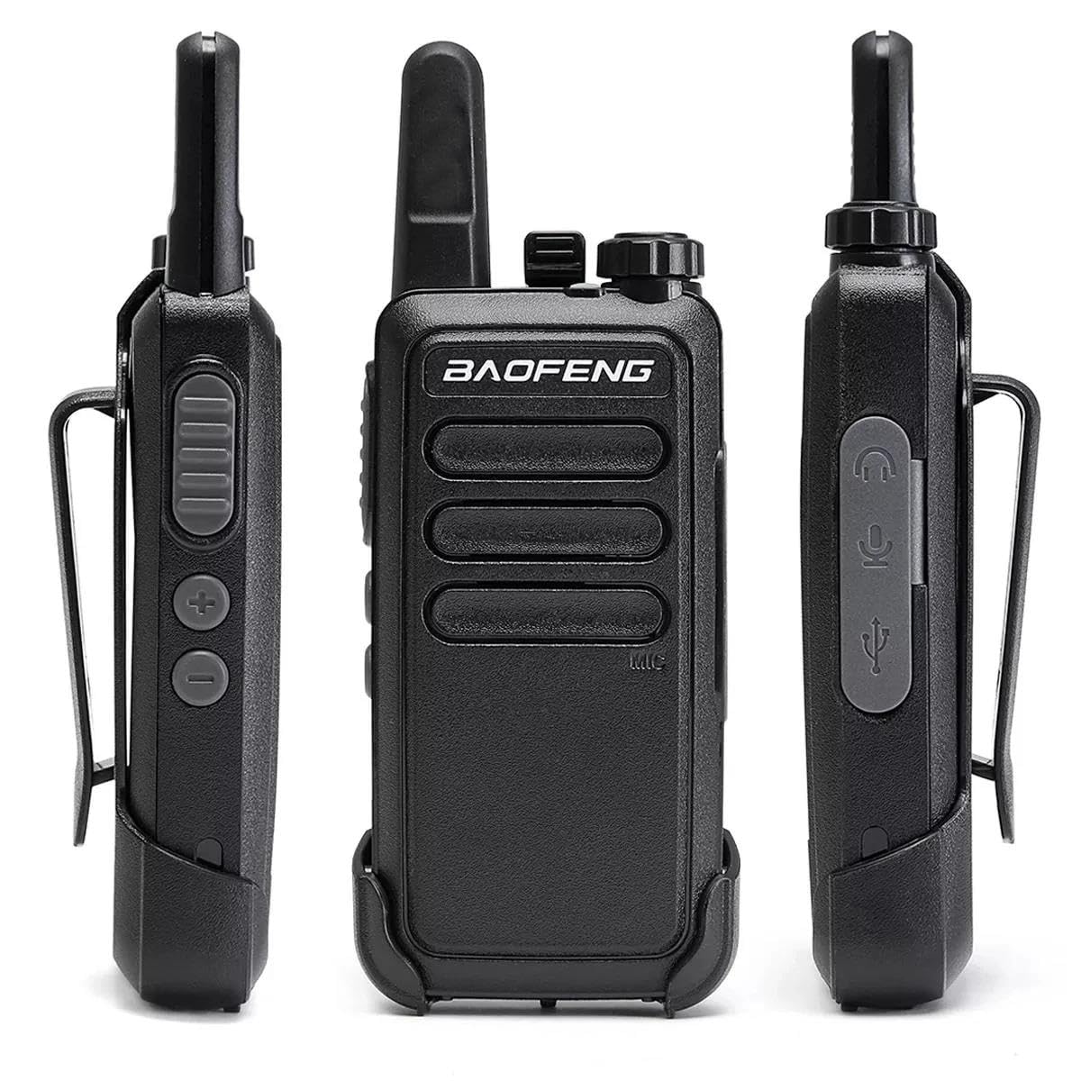 Valkyrie Baofeng 2 Adet BF-R5 El Telsizi Seti - Çift Kulaklık 2li Set Lisanssız Şarjlı 16 Kanal Vox Telsiz Seti
