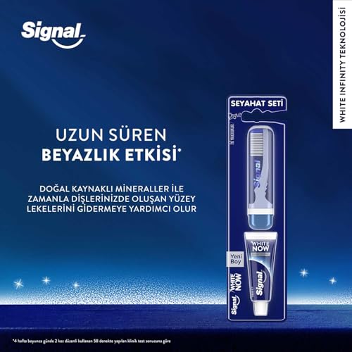 Signal White Now Diş Macunu 14 ml + Diş Fırçası Seyahat Seti