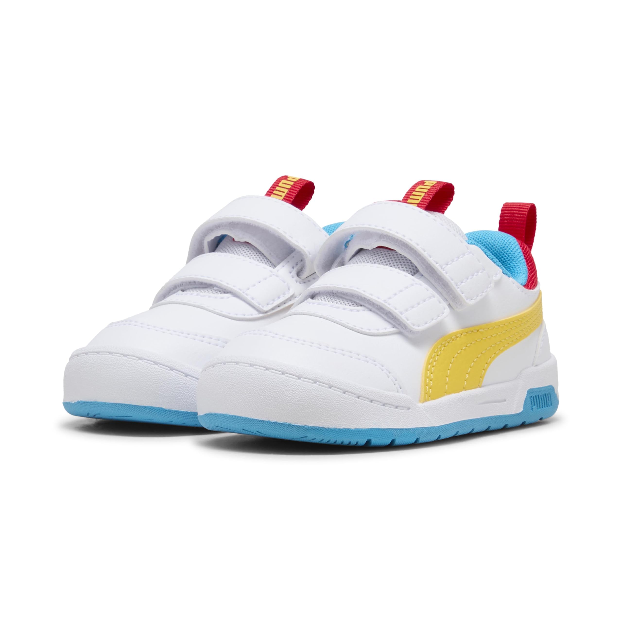 PUMA Unisex Çocuk Puma Multiflex 2 Color V Inf Spor Ayakkabı PUMA White-Pele Yellow 22