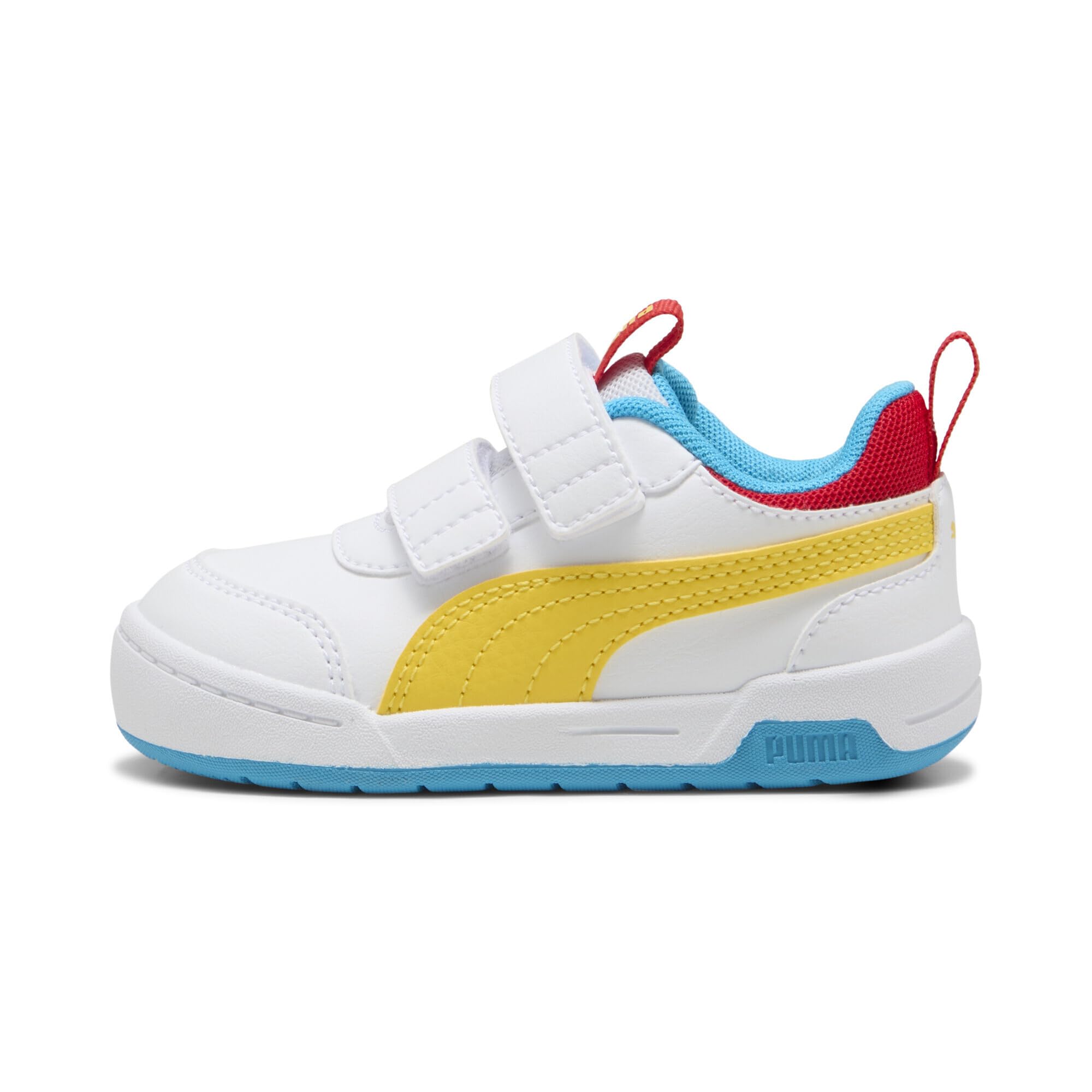PUMA Unisex Çocuk Puma Multiflex 2 Color V Inf Spor Ayakkabı PUMA White-Pele Yellow 22