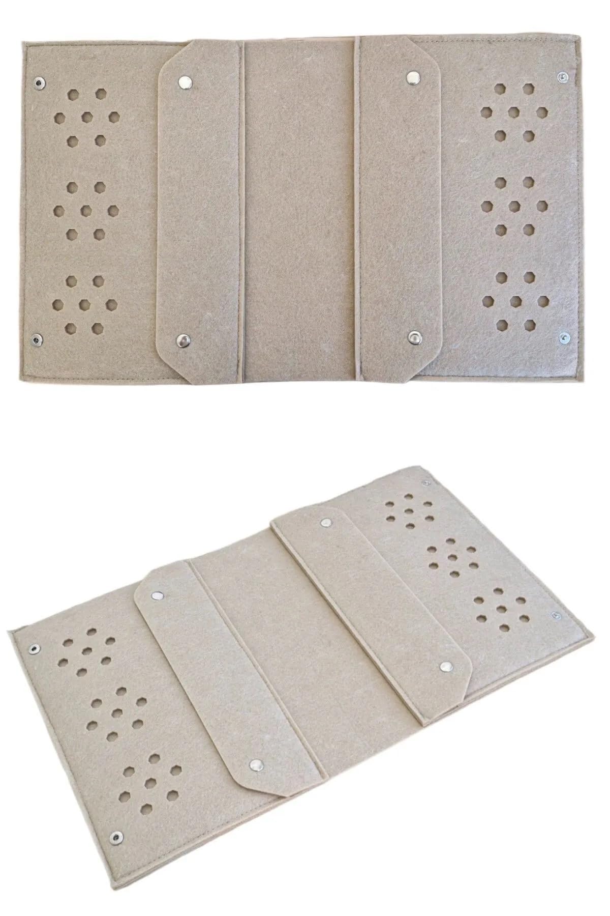 FIGIZA Keçe Kalemlik ve Tablet Organizer Çanta – 4 Bölmeli, A4 Boyut, Çok Amaçlı Defter Boya Düzenleyici Çanta (pembe)
