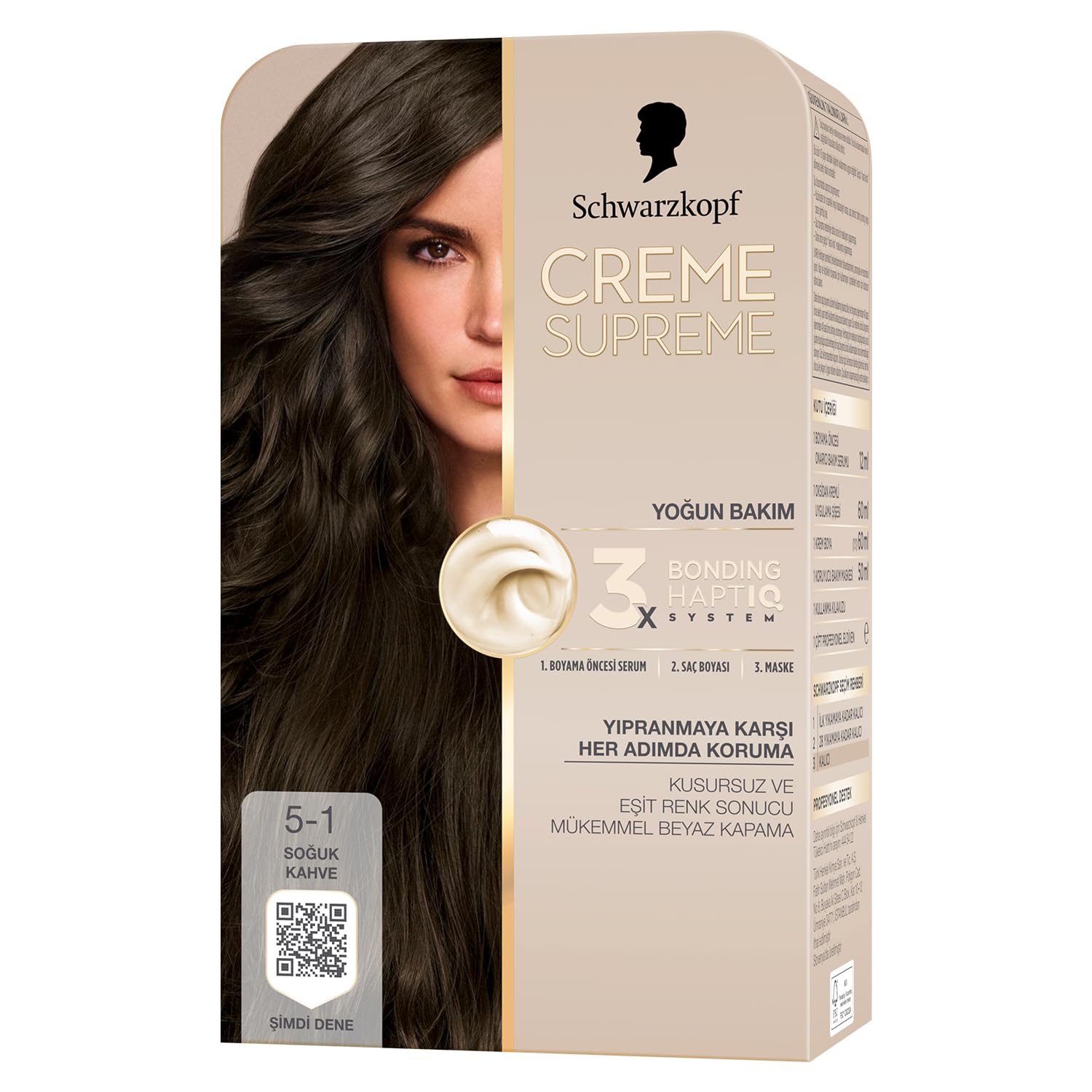 Schwarzkopf Creme Supreme Saç Boyası 5-1 Soğuk Kahve