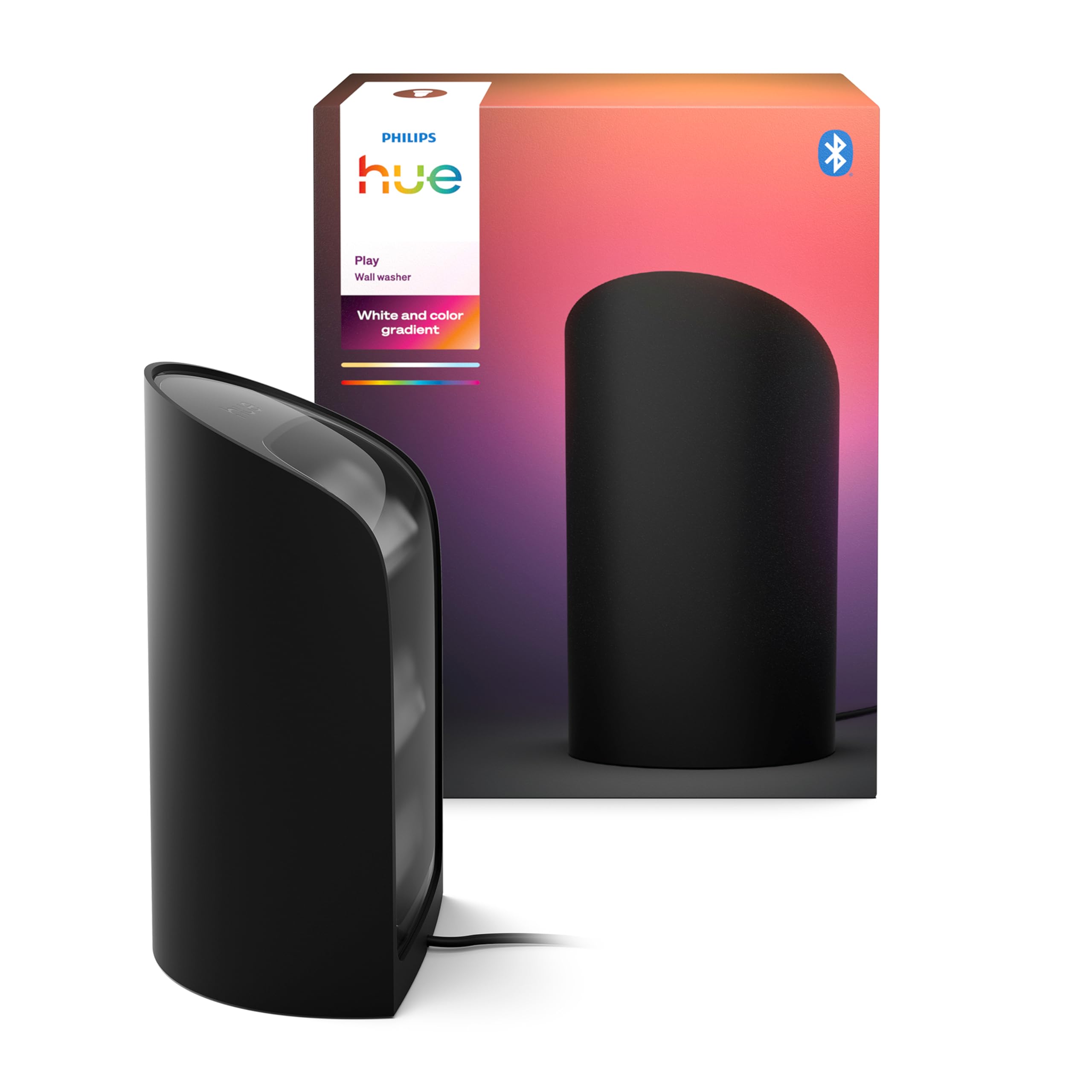 Philips Hue Flare Akıllı Duvar Aydınlatma - Siyah - Renkli ışık, ColorCast teknolojisi, Bluetooth uyumlu, Alexa, Apple Home ve Google Assistant ile sesli kontrol