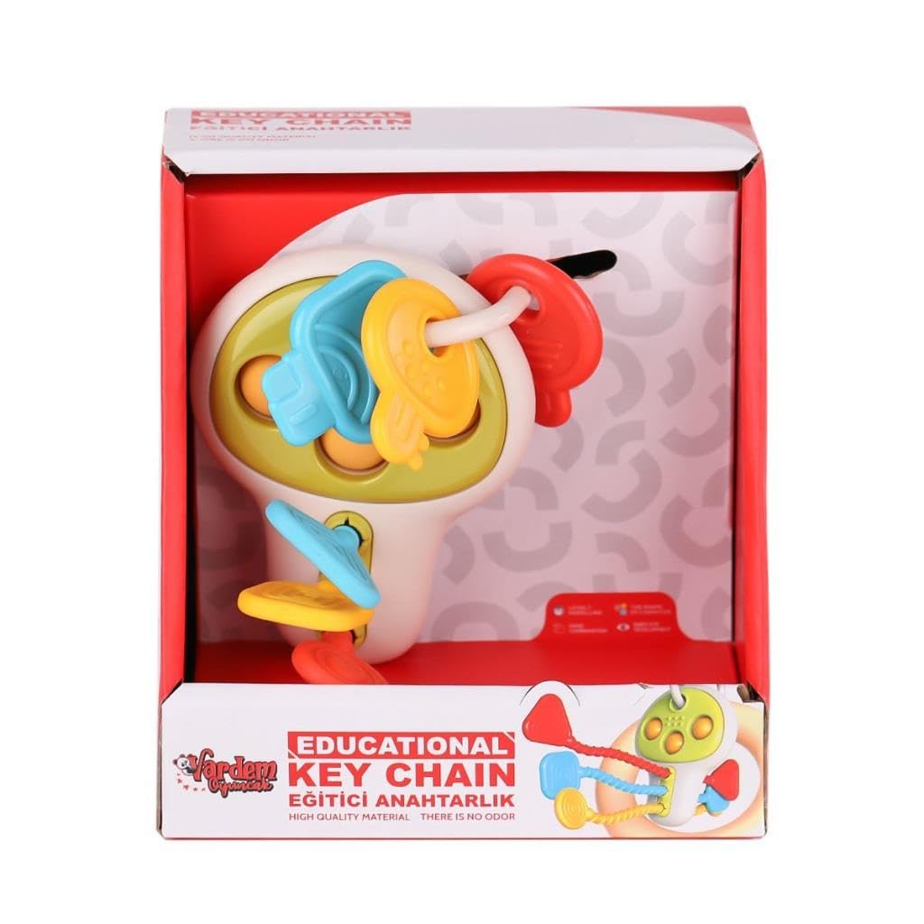 VARDEM Eğitici Poppitli Cırcırlı Bebek Anahtarlığı, H3018150725N1