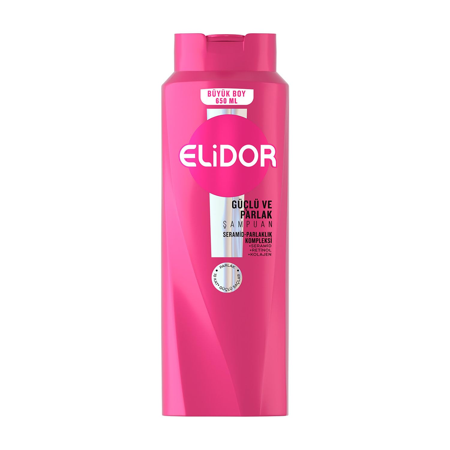 Elidor Saç Bakım Şampuanı, Güçlü ve Parlak, 650 ml