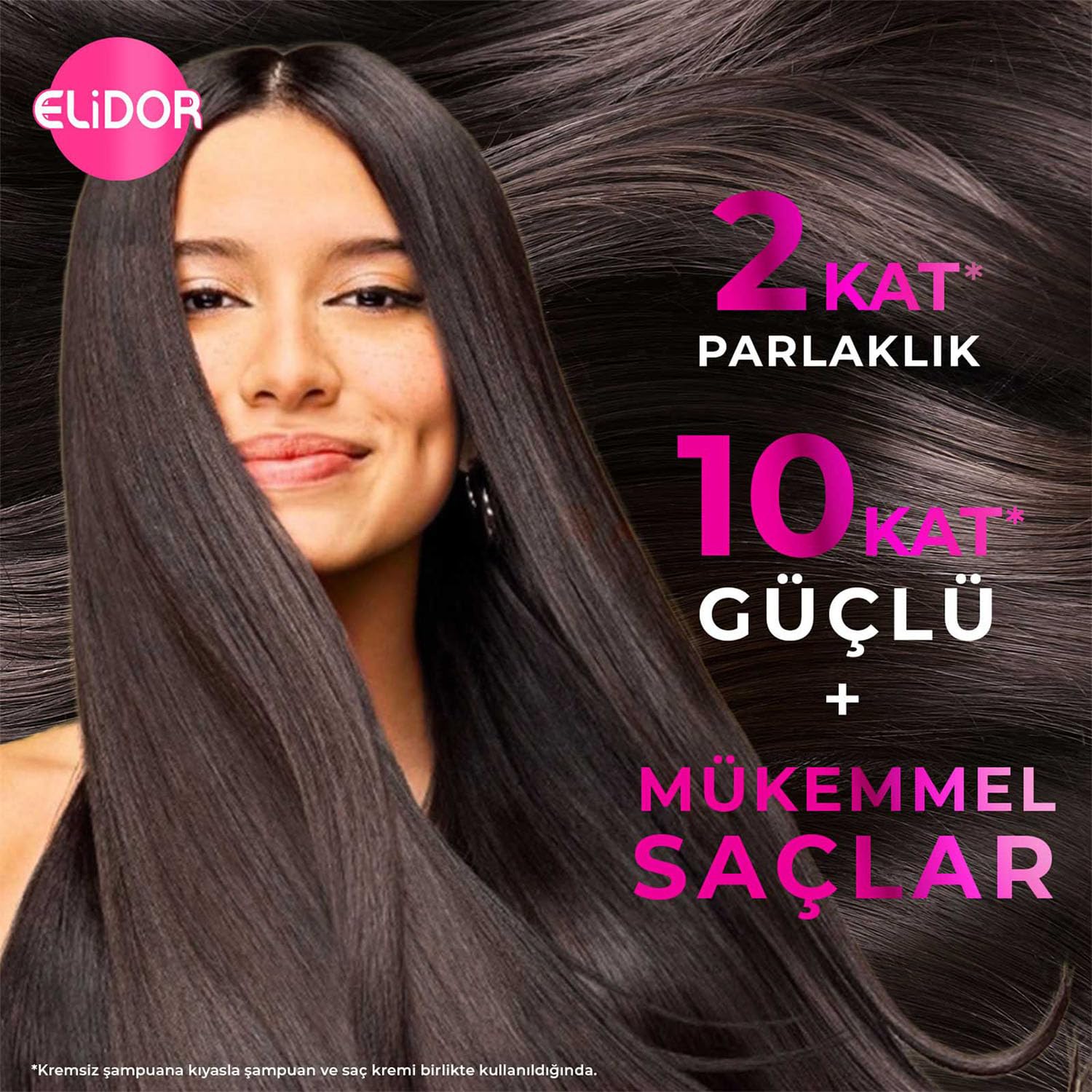 Elidor Saç Bakım Şampuanı, Güçlü ve Parlak, 650 ml