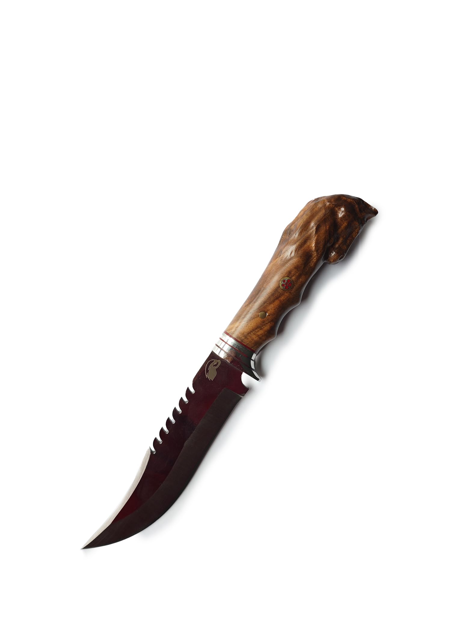 Urban Badger Hati At Başlı Tırtıklı Paslanmaz Balçak Bıçak 28 cm, Dayanıklı Kamp Ekipmanları, Kamp Aksesuarları, Açık Hava Sporları,Yürüyüş, Doğa Sporları