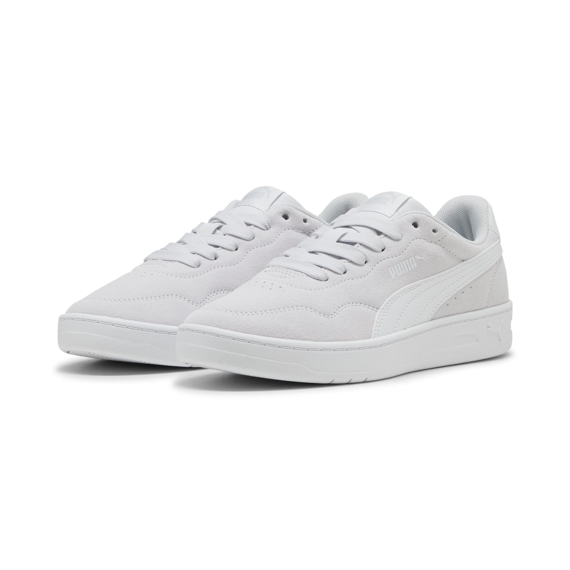 PUMA Kadın Court Lally SD Spor Ayakkabı Silver Mist-PUMA White 38