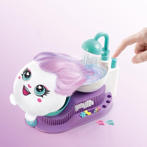 Canal Toys - Airbrush Plush Hair'iffic Salon – Çocuklara uygun pelüş hayvan, pille çalışan airbrush, şablonlar ve yıkama istasyonu, yaratıcı ve tekrar kullanılabilir (6 yaşından itibaren)