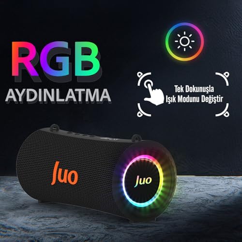 Juo SoundPeak Force 60W RGB Bluetooth Hoparlör Kablosuz Taşınabilir Speaker
