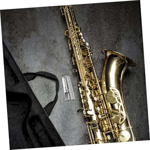 Toddmomy saksafon aksesuarı müzik aletleri aksesuarı klarnet ağızlık pedi enstrüman kapakları üflemeli çalgı kapağı üflemeli çalgı ağızlık kapağı saksafon kaynağı Metal Gümüş