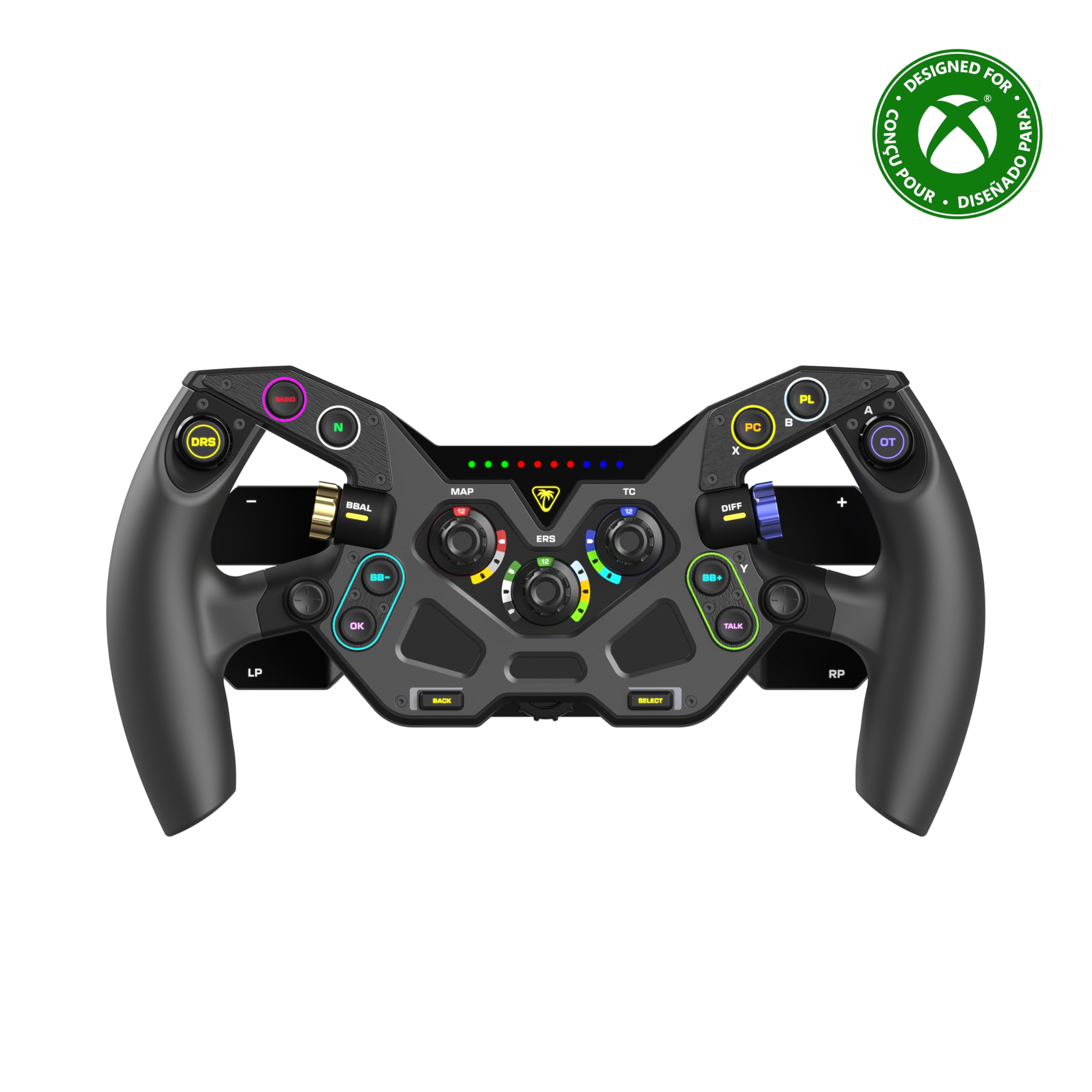 Turtle Beach VelocityOne F-RX Formula Wheel for Xbox Series X |S, Xbox One ve Windows PC – VelocityOne Race & VelocityOne KD3 Wheelbases, Hall Effect Debriyaj Paddles, Manyetik Paddle Shifters, Siyah