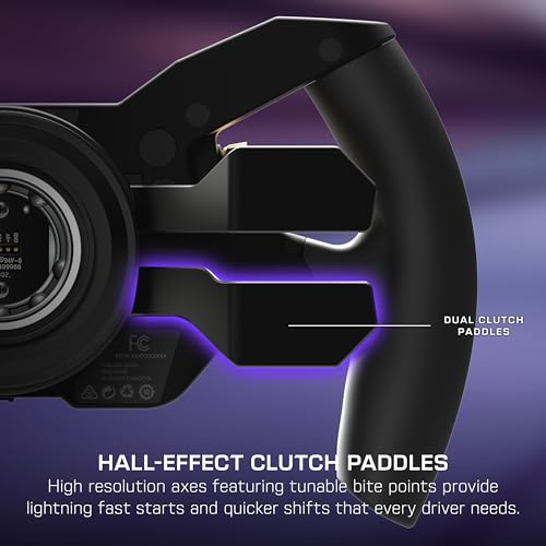 Turtle Beach VelocityOne F-RX Formula Wheel for Xbox Series X |S, Xbox One ve Windows PC – VelocityOne Race & VelocityOne KD3 Wheelbases, Hall Effect Debriyaj Paddles, Manyetik Paddle Shifters, Siyah