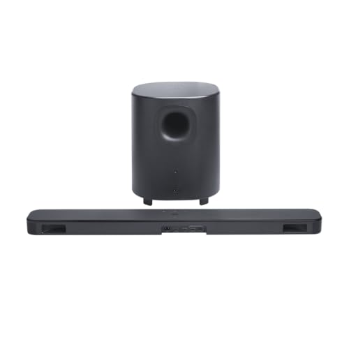 JBL Bar 500 M2, 10 inç subwoofer, Dolby Atmos, HDMI eARC, Wi-F/Bluetooth, 4K desteği, PureVoice 2.0 ve MultiBeam 3.0 ile 5.1 kanallı ses bar sistemi, siyah
