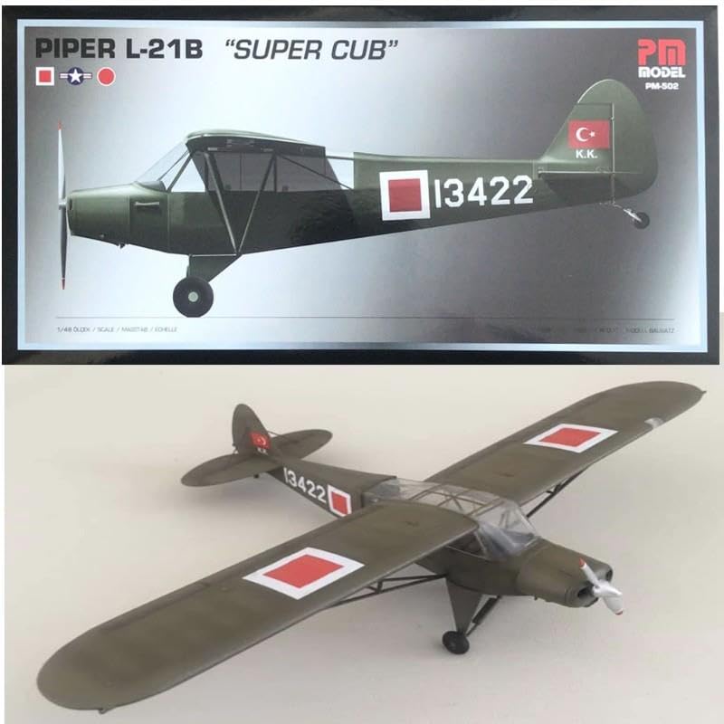 PM Model Piper L-21 Super Cub Plastik Maket PM 502