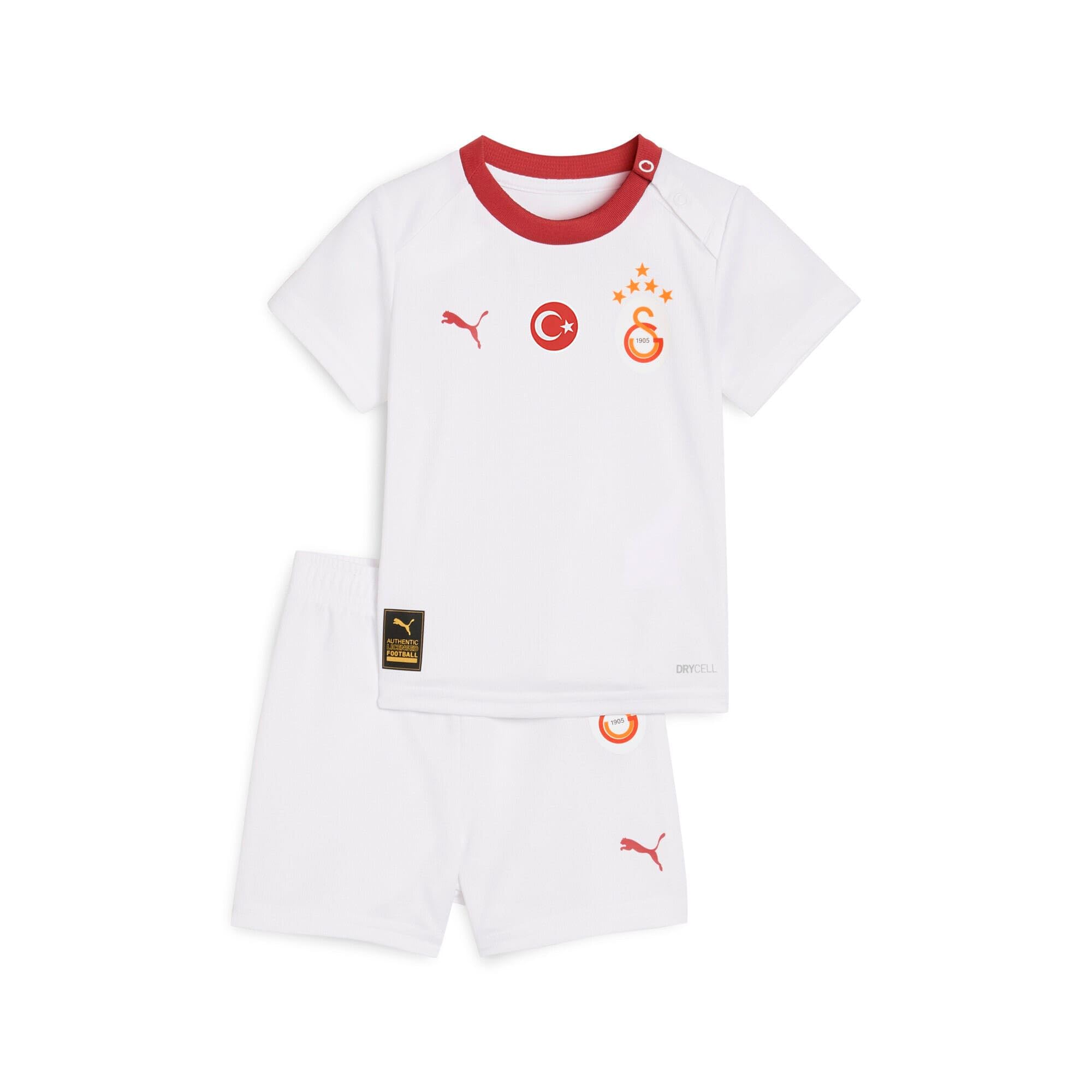 PUMA Unisex Bebek GSK Away Babykit w/o S w/o S Eşofman Takımı PUMA White-Intense Orange 12-18 AY