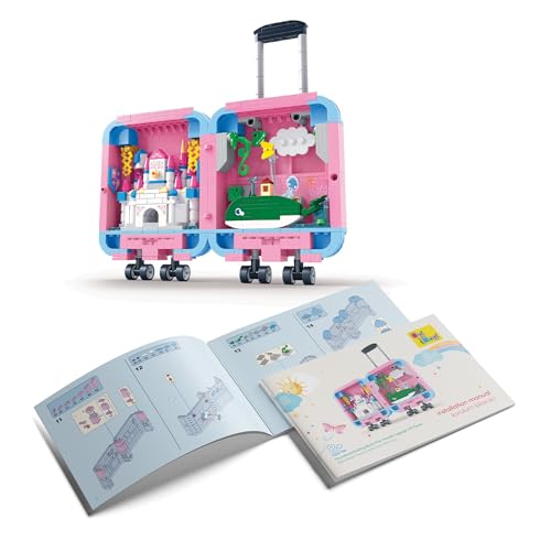 Ogi Mogi Toys Eğitici Bloklar Pembe Valiz 519 Parça Yapı Seti