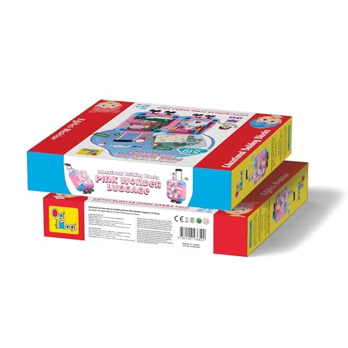 Ogi Mogi Toys Eğitici Bloklar Pembe Valiz 519 Parça Yapı Seti