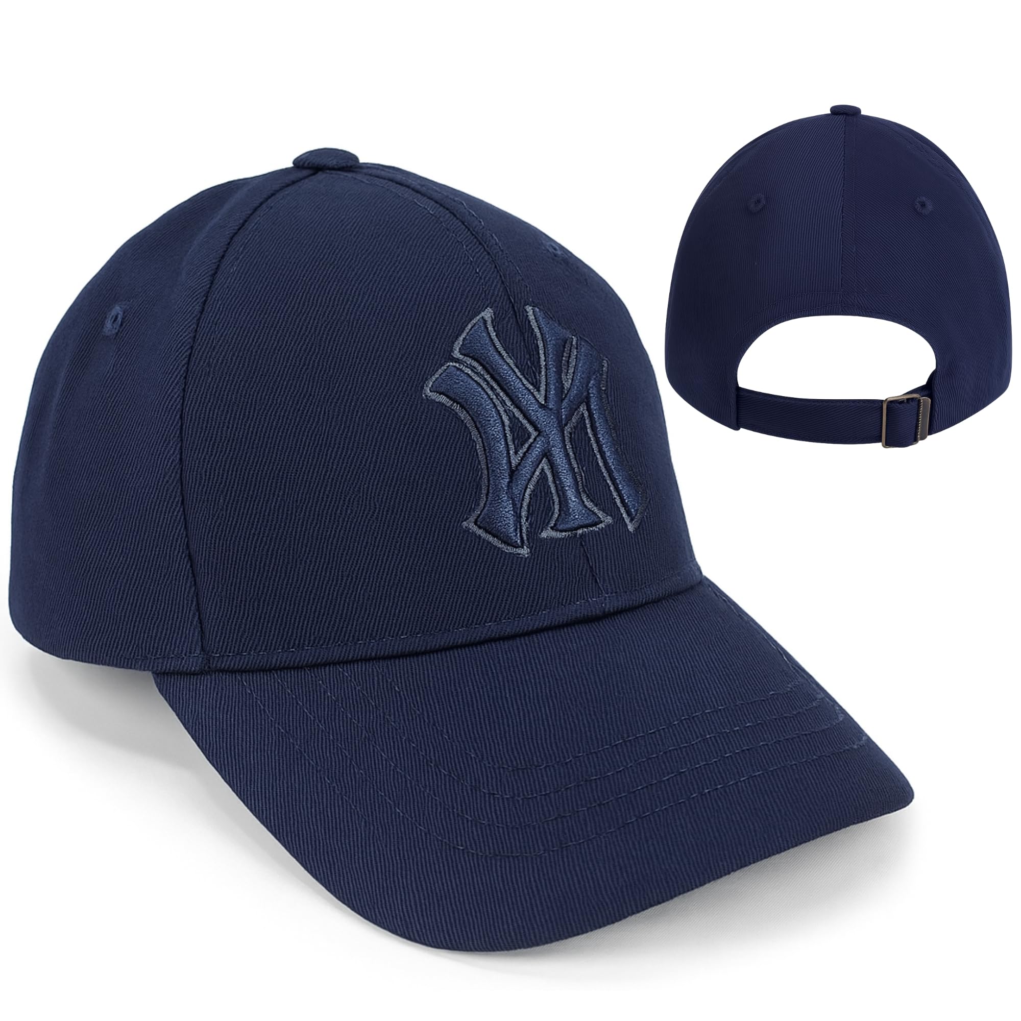 NY Nakış Logolu Spor Beyzbol Şapkası Erkek Unisex Ayarlanabilir Metal Tokalı Kep