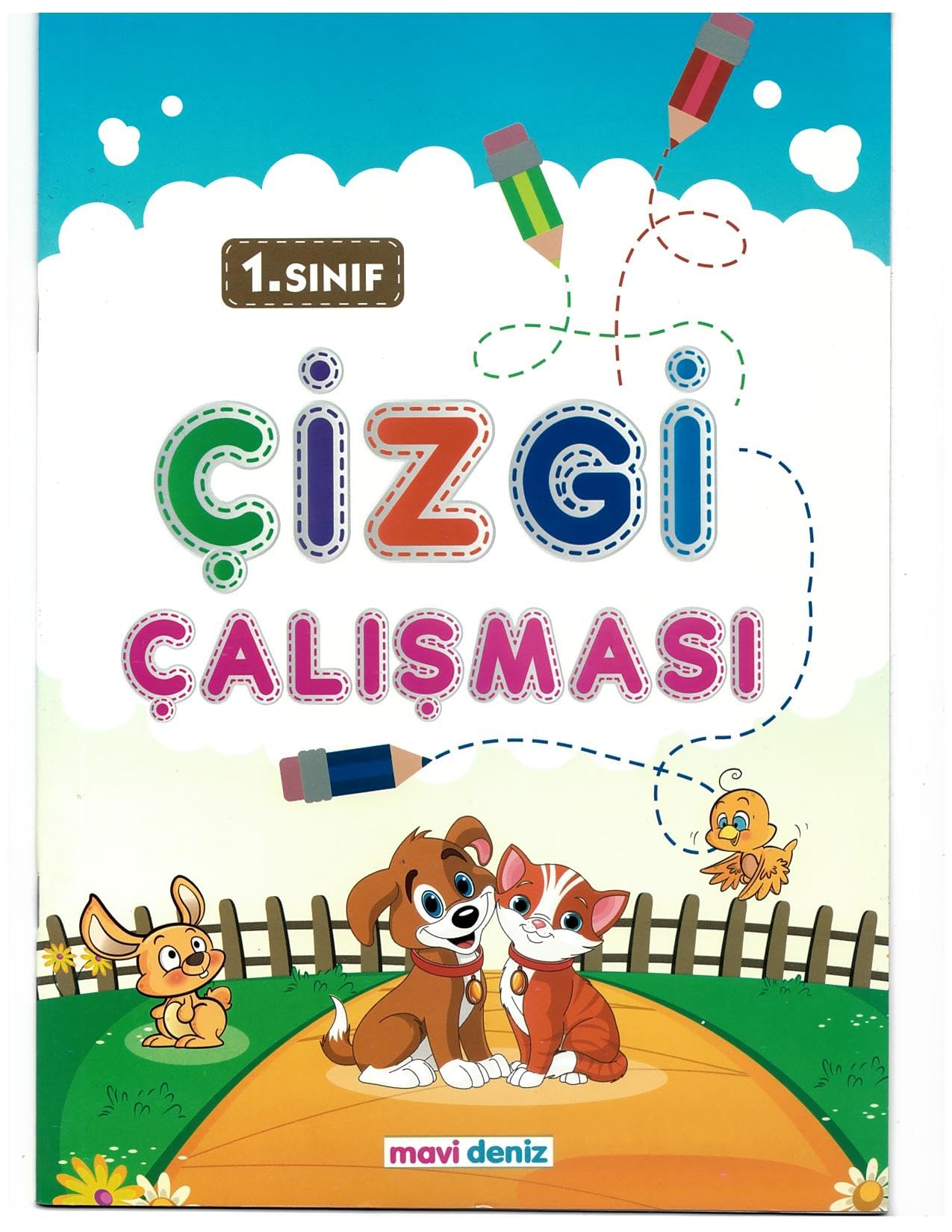 Çizgi Çalışması Anaokulu-ilkokul alıştırma Defteri
