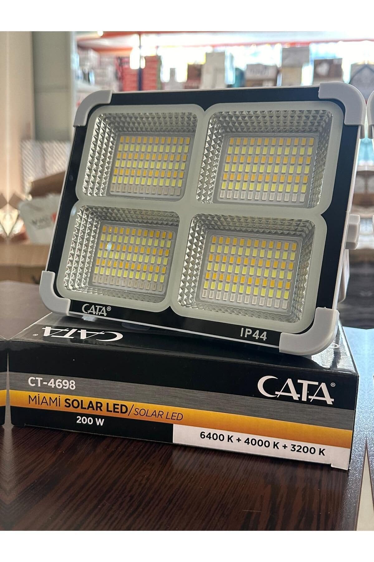 Cata Ct-4698 Miami Solar Led Projektör (Yeni Solar Panel Ve Pil Ömrü Güçlendirilmiş)