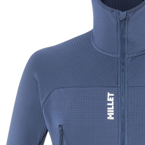 Millet FUSION GRID Kapşonlu T.Fermuar POLARTEC® POWERGRID Erkek Ceket MIV9024 MIV.N0395 Mavi