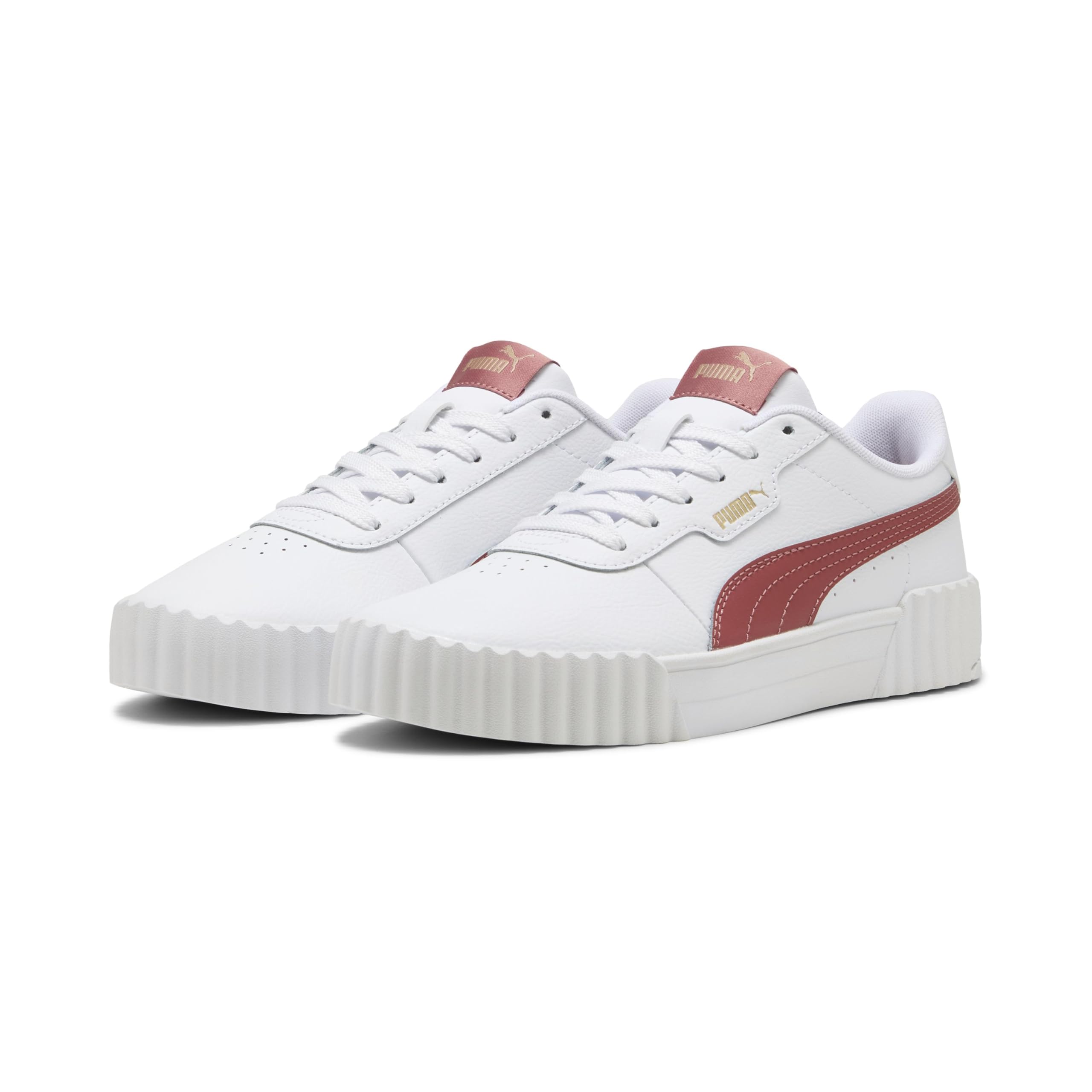 PUMA Kadın Carina 3.0 Spor Ayakkabı PUMA White-Exotic Red 39