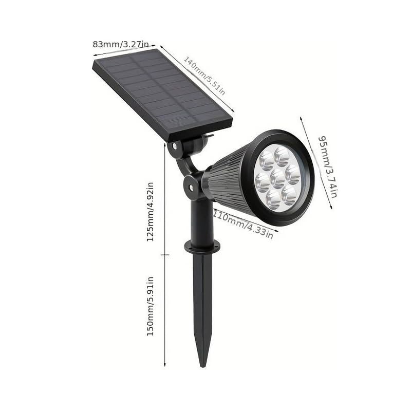 Coverzone 1 Adet Solar Enerjili Gün Işığı Renkli Işık Bahçe Işıklandırmak için Lamba Dış Mekan Işık Uygun Güneş Enerjili Aydınlatma Kamp Tatil için Bahçe, Veranda, Havuz Kenarı Aydınlatması SBGN-101