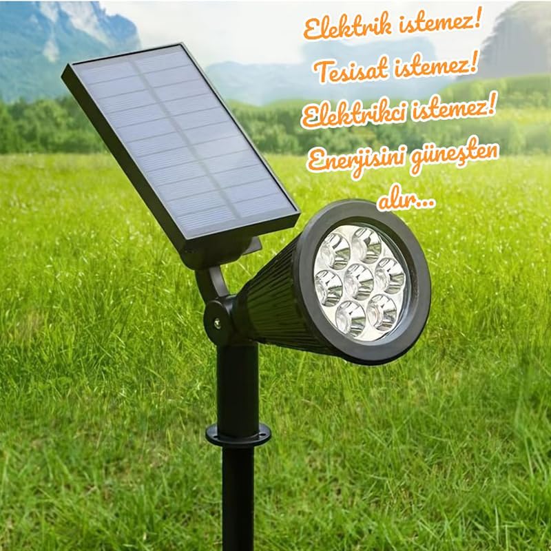 Coverzone 1 Adet Solar Enerjili Gün Işığı Renkli Işık Bahçe Işıklandırmak için Lamba Dış Mekan Işık Uygun Güneş Enerjili Aydınlatma Kamp Tatil için Bahçe, Veranda, Havuz Kenarı Aydınlatması SBGN-101