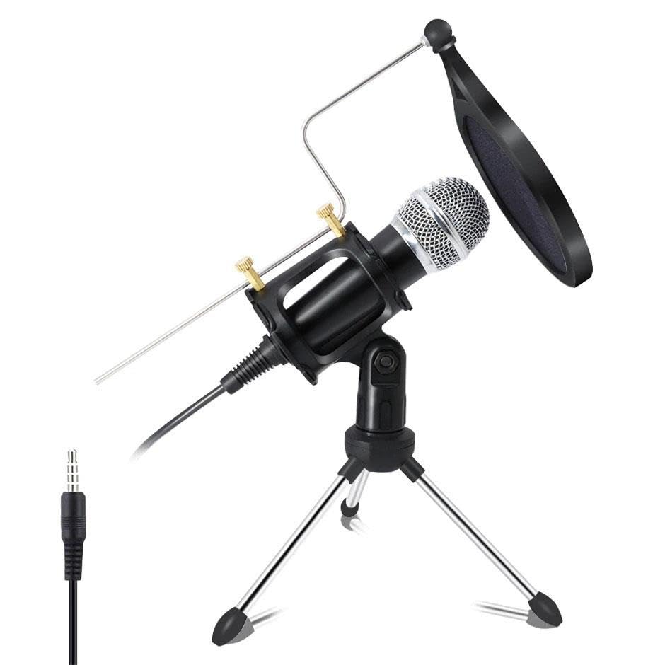 DailyTech Kareoke Kondenser Mikrofon Telefon Ve Bilgisayar Uyumlu