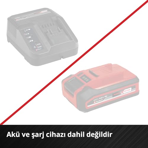 Einhell akülü kenar kesme makinesi GE-CT 18/25-1 Li-Solo Power X-Change (18 V, 25 cm kesim genişliği, dönebilen/eğilebilen motor başlığı, 20 plastik bıçak, 1 misina makarası dahil, pil dahil değildir)