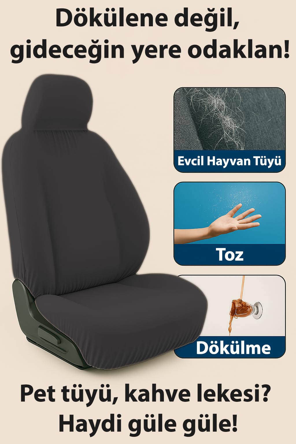 Birebir uyum isteyenlere Skoda Kodiaq ile uyumlu oto koltuk kilifi konfor ve stil bir arada Siyah