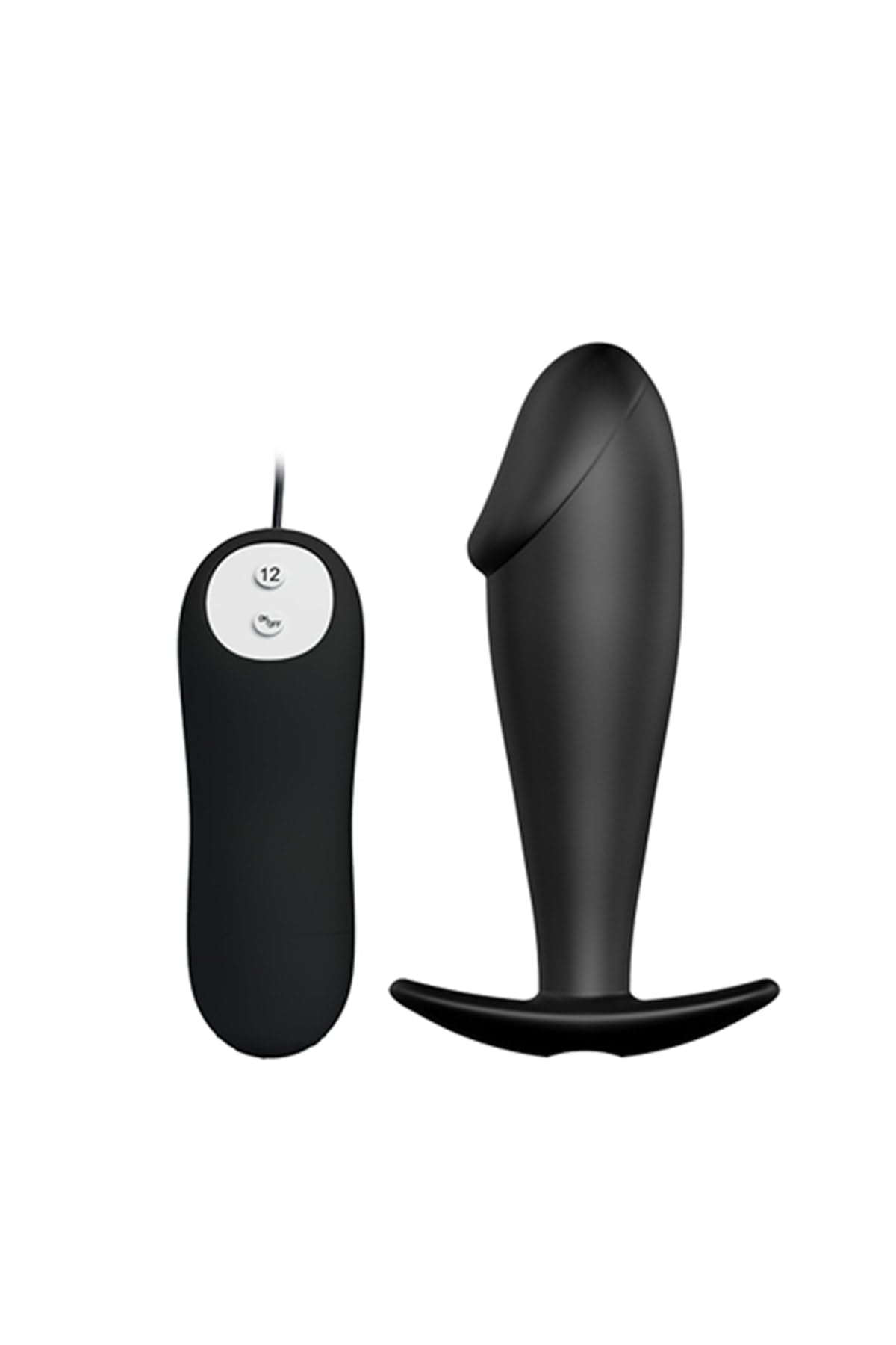 TruvaShop 12 Titreşimli Kumandalı G-spot Ve P-spot Vibratör Süper Anal Plug