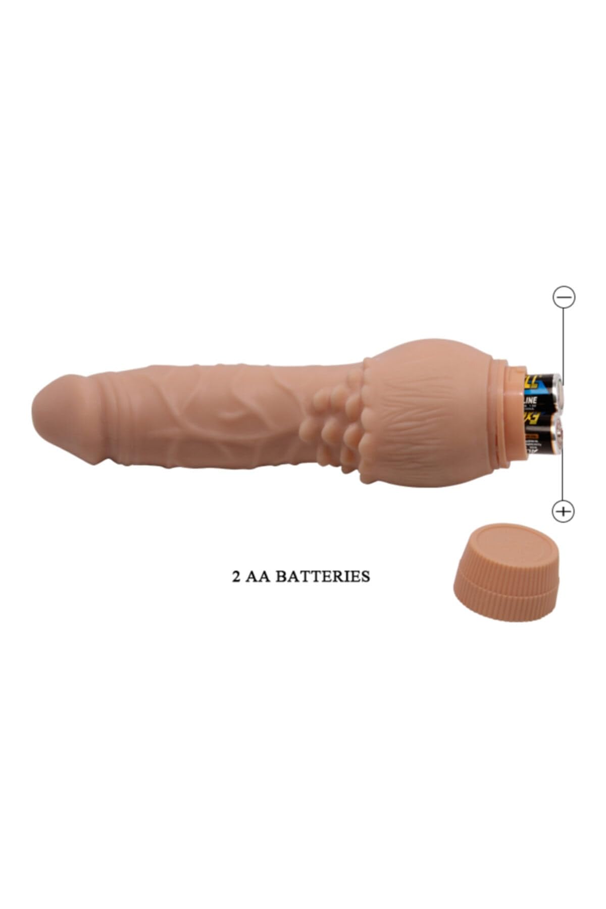 TruvaShop 20 cm Titreşimli Realistik Vibratör Gerçekçi Kalın Penis