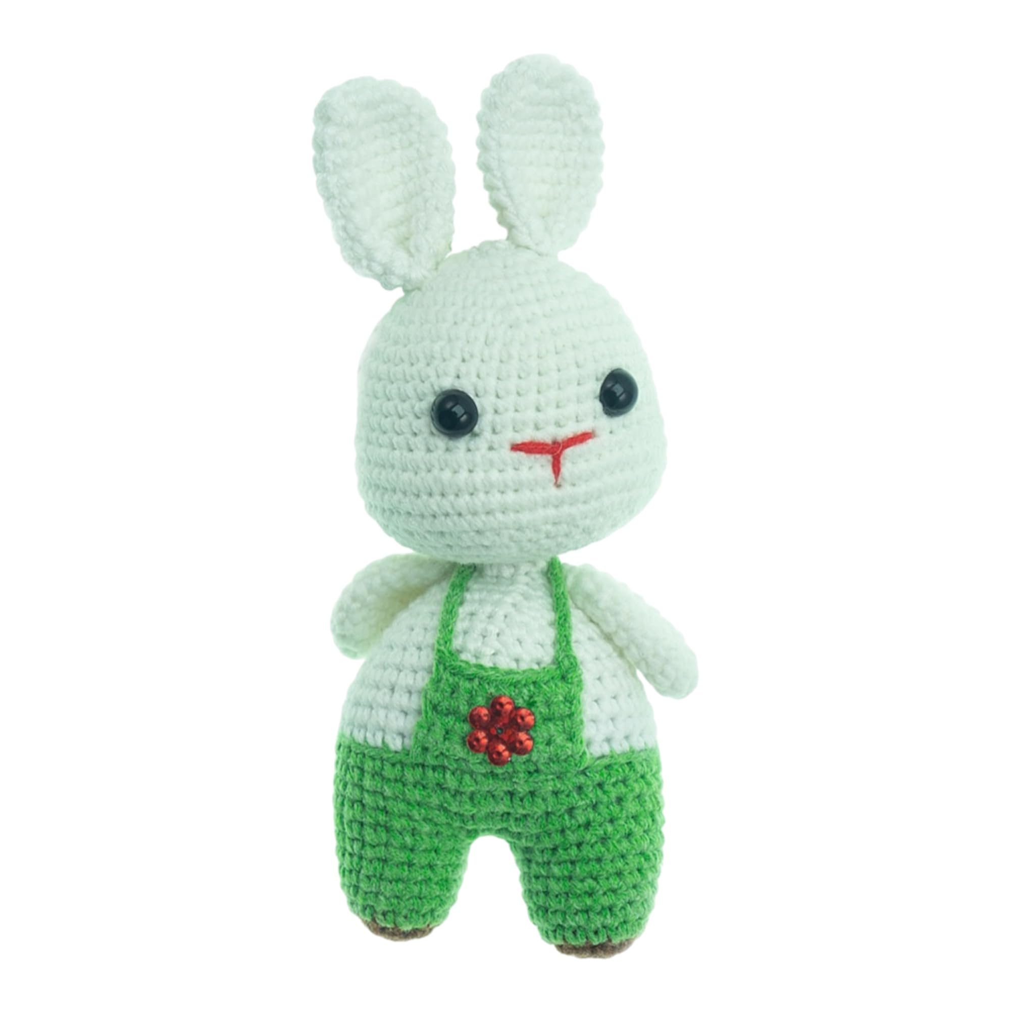 Renovon Mini Amigurumi Tavşan Anahtarlık | El Örgüsü Tığ İşi Peluş Figür |%100 Pamuk İp, Elyaf Dolgu | Çanta ve Anahtar Süsü