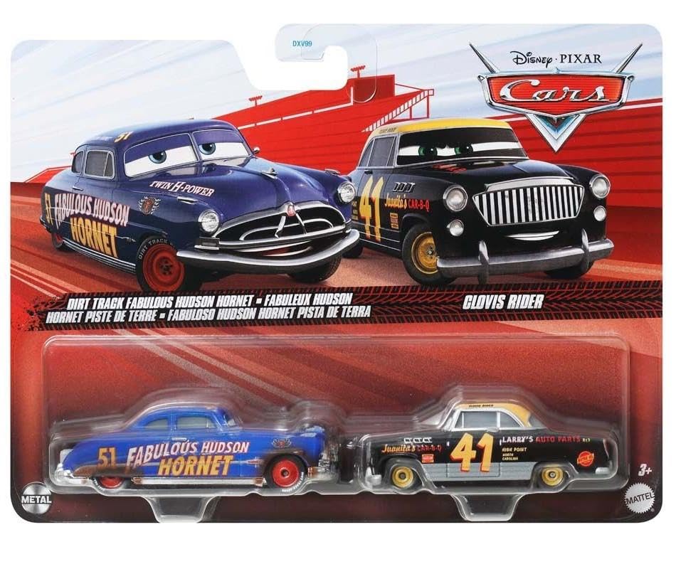 Cars İkili Karakter Araçlar FABULOUS HUDSON HORNET - CLOVIS RIDER JDH44