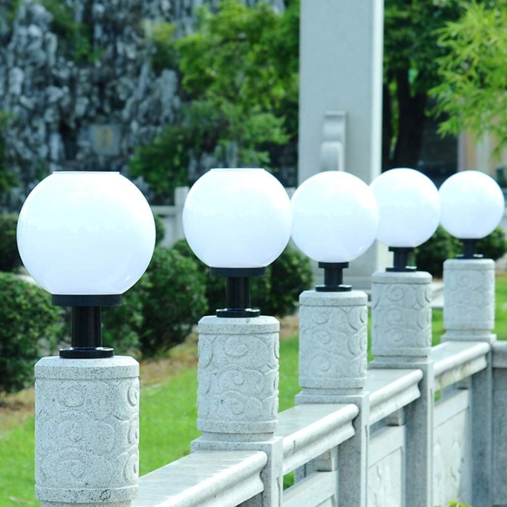 Helios 2 Adet KÜRE Set Üstü Solar LED Bahçe Lambası 20W, Güneş Enerjili, 220V Elektrikli Hibrit, Fot