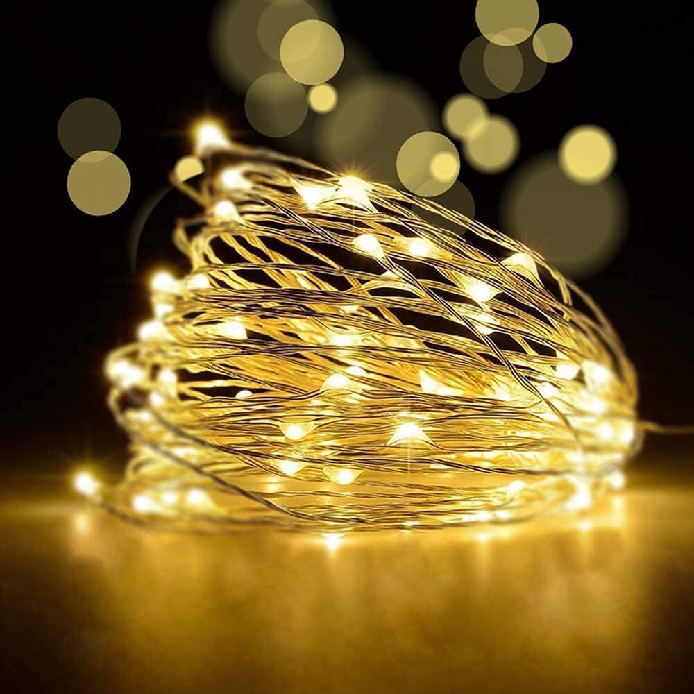 Orret Home 5 Metre Gün Işığı Peri Led – Pilli Dekoratif Sarı Renkli Led Işık, Şerit Yılbaşı ve Parti Aydınlatması, Süsleme ve Dekoratif Işık Zinciri-Dekorasyon Işığı Şerit Aydınlatma
