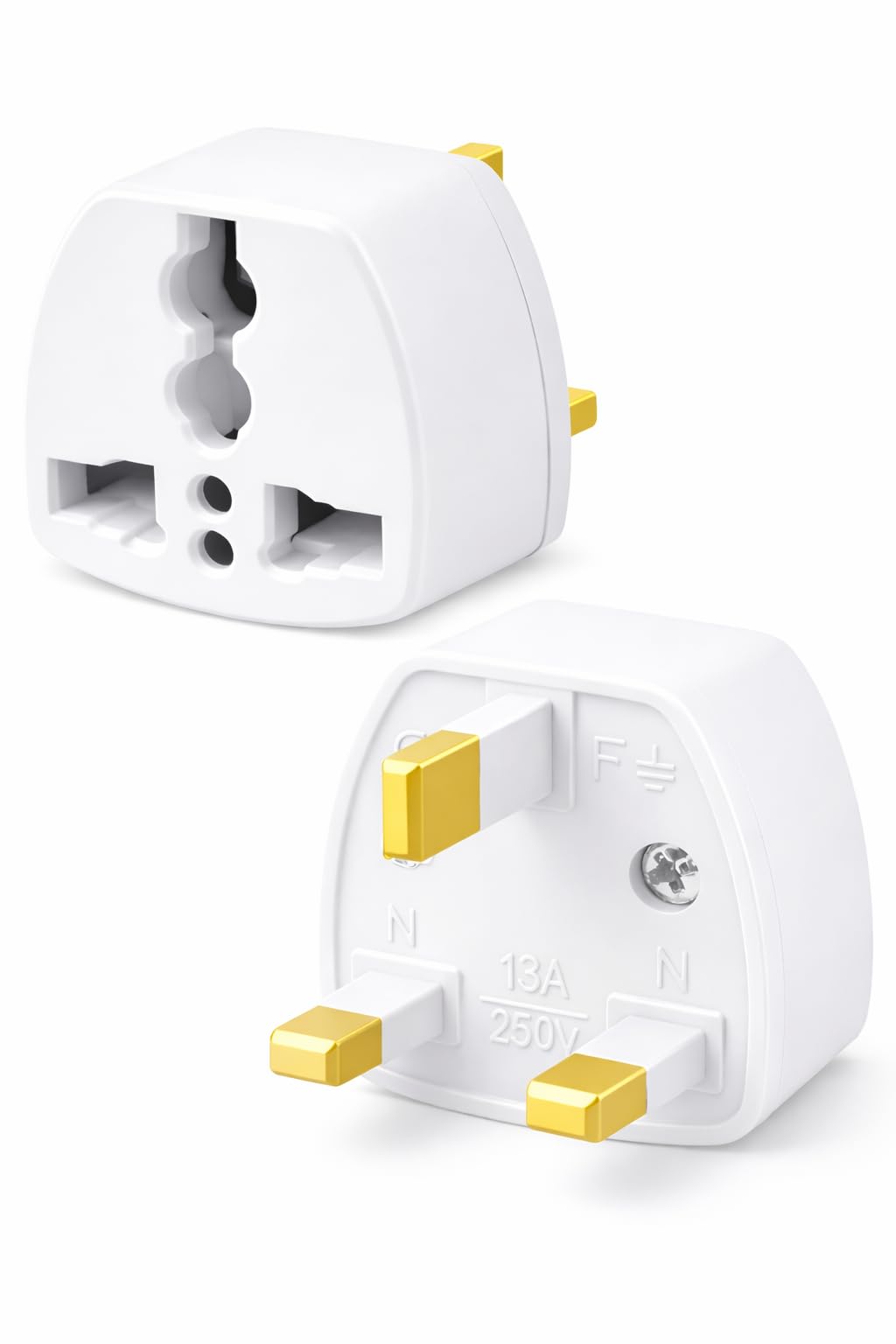Kyrotech Tip G, İngiliz Adaptör Fişi, Hindistan, İngiltere, Dubai, Hong Kong, İrlanda, Singapur, Kıbrıs, Hac, Umre Uyumlu, 2 ve 3 Uçlu Seyahat Fiş Çevirici Dönüştürücü Priz, Uluslararası Güç Adaptörü